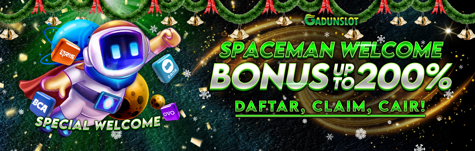 SPACEMAN WELCOME MEMBER 200%